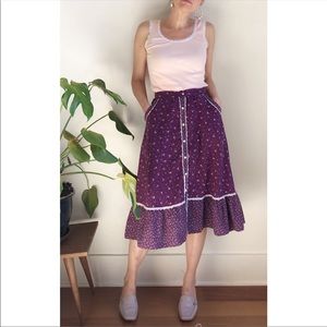 Vintage 70s Eber San Francisco skirt XS